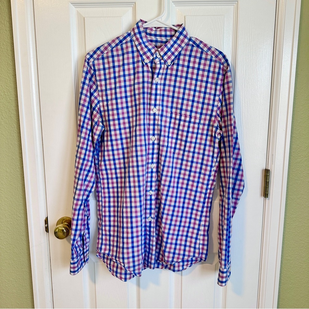 Gingham J. Crew Dress Shirt